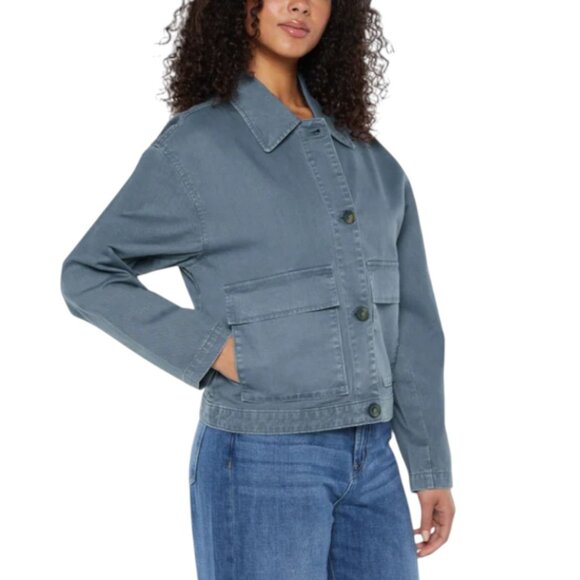 NEW Gap Women's Relaxed Fit Jacket | Blue - Picture 7 of 7